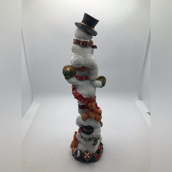 Abbott Collection Snowman Totem Pole - Picture 3 of 7